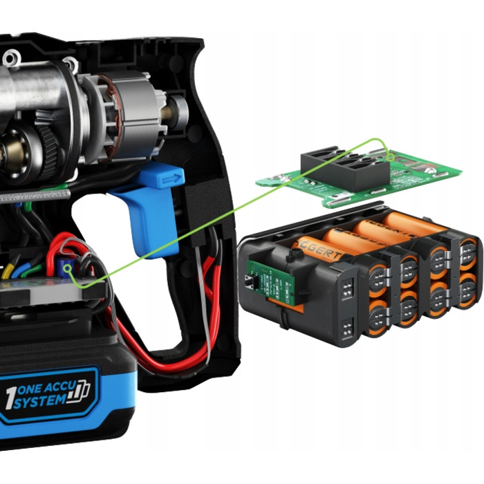 Акумуляторний шуруповерт Hoegert Technik 18 V HT2E223-B24