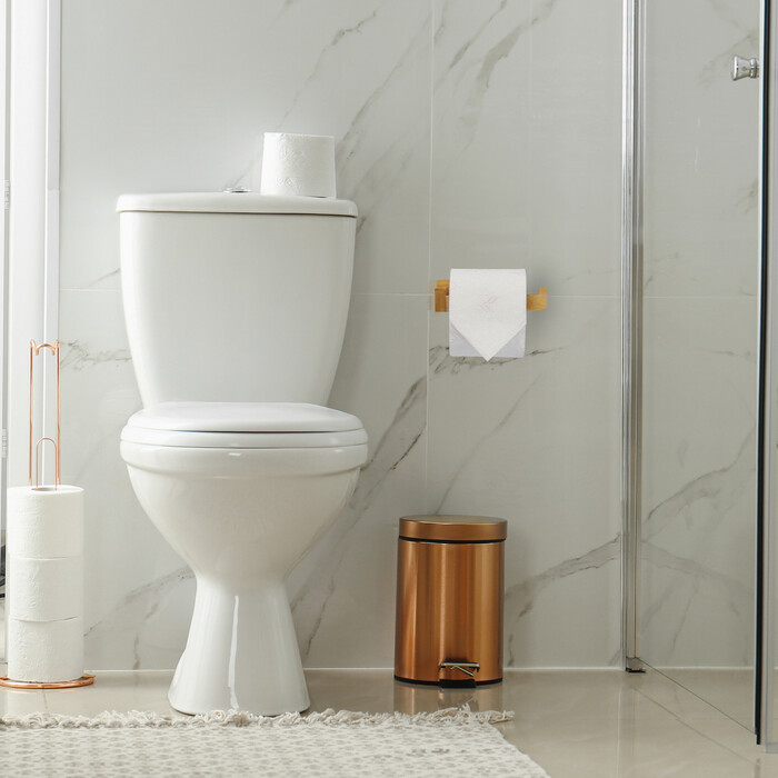 Relaxdays Bamboo Toilet Paper Holder