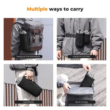 Чохол для об'єктива K&F Concept: 4 розміри, для Canon, Nikon, Sony, Fuji, Sigma, з шнурком