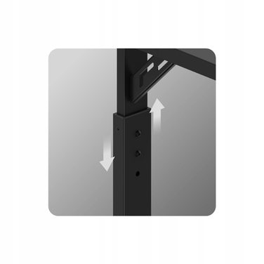 Ігровий стіл з регулюванням висоти Huzaro Hero 2.6 Black + килимок