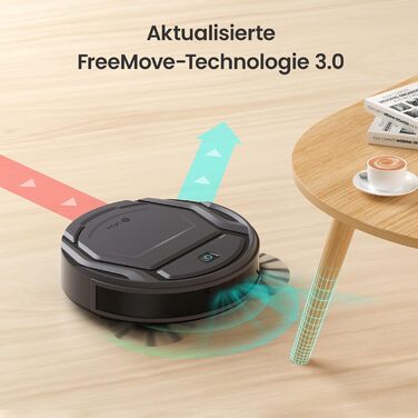 Робот-пилосос LEFANT M210P: потужність 2200Pa, Wi-Fi, Bluetooth, керування через додаток, 6 режимів, автоматична зарядка, ідеальний для шерсті тварин та твердих підлог