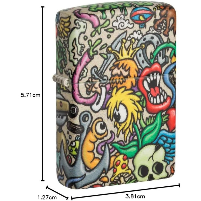 Бензинова запальничка Zippo Crazy Collage 540 Color, кольорова колекційна