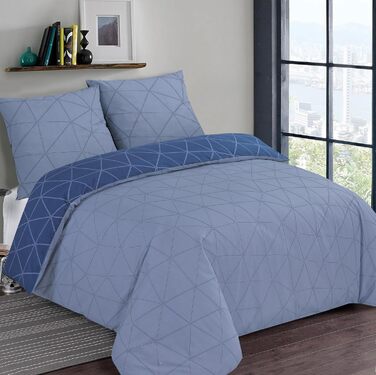 Набір постільної білизни Vision Hugo сірого кольору для двоспального ліжка (260x240 см) з 2 наволочками, 100% бавовна