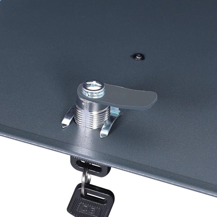 Поштовий ящик Wiltec Designer V24 антрацит/нержавіюча сталь 370x105x370 мм, настінний, з замком, оглядовим вікном та тримачем для газет