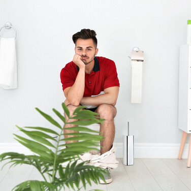 Relaxdays Toilet Brush Holder Wall