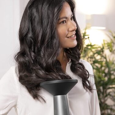 Фен Cecotec Bamba IoniCare Harmony, 2600W, регулювання температури та швидкості, технологія HairCare, іони, 1.8м, 2 насадки, холодний струмінь (чорний)