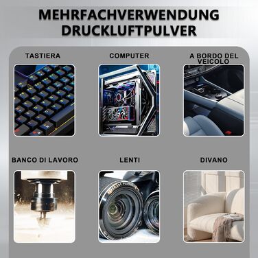 Електричний пилосос для чищення повітряним струменем X3Max-Black: Комплект для чищення ПК, електроніки, диванів, авто