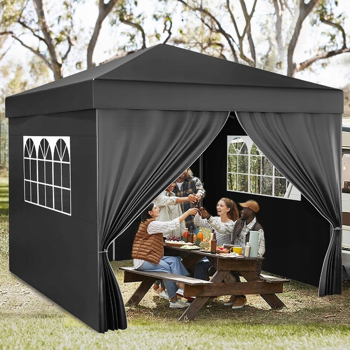 Садова альтанка Holla Garden з 4 стінками, 3 x 3 x 2,5 м