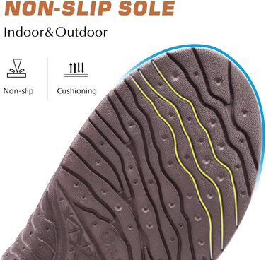 Чоловічі капці KuaiLu з піною з пам'яті, зручні, ручної роботи, з мікрозамшею, Slip-On, з підтримкою склепіння стопи, з теплим штучним хутром, гумова підошва, для дому та вулиці (41 EU, Колір: Коричневий)