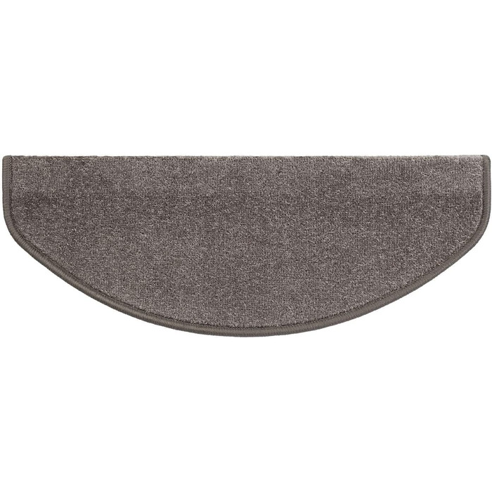 Casa Pura Dynasty Velour Non-Slip Stair Treads - 15 Piece Set - Anthracite Grey