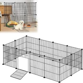 Клітка-вольєр для кроликів та інших дрібних тварин Froadp 142x72x36cm (12 частин)