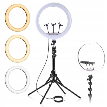 Кільцева лампа Pixel LED 200 Вт, 45 см, з пультом керування та штативом 200 см