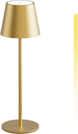 LED настільна лампа K-Bright з регулюванням яскравості, акумуляторна, бездротова, 3000K/4000K/6000K, 3 колірні температури, USB-C, IP54, чорна, 1 шт.