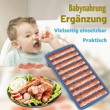 Силіконова форма для льоду LessMo з кришкою, BPA-free, LFGB сертифікована, 10 відсіків (2 шт, синій) для коктейлів та віскі