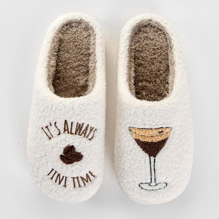 Тапочки домішки жіночі чоловічі м'які плюшеві ретро, теплі, зручні, з антиковзким покриттям, сліпони, білий ведмедик, 40/41 EU