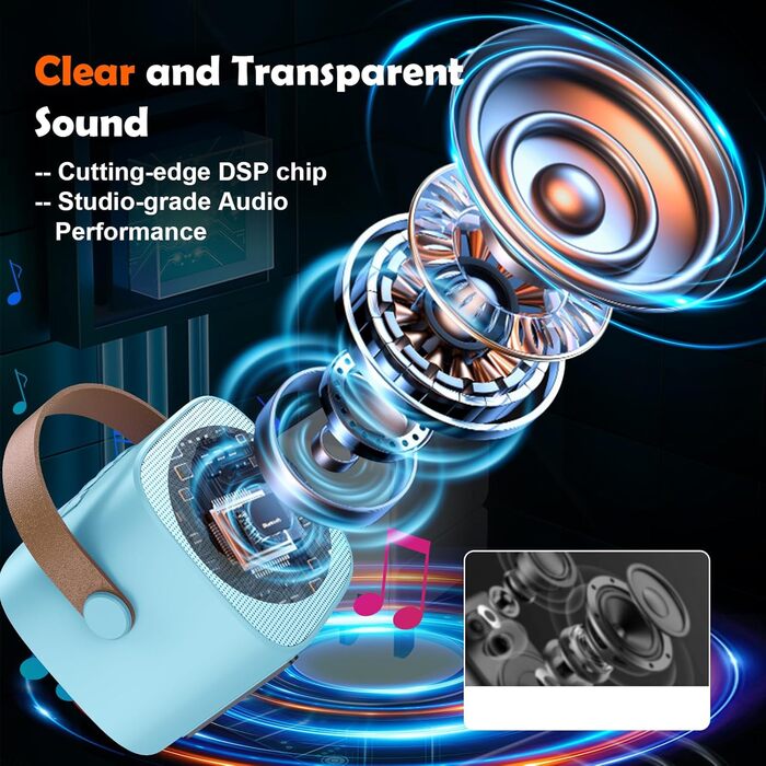 Дитяча караоке-машина з 2 мікрофонами, Bluetooth, світлові ефекти, для дітей 3-12 років