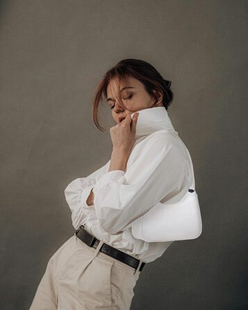 Сумка LOVEVOOK жіноча мініатюрна через плече, клатч, біла нейлонова для побачень, вечірок, покупок