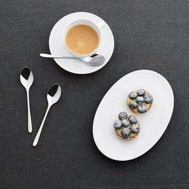 Sambonet 52553A37 Moka Spoon Set, 6-Piece, Moka Spoon Set for Coffee Enjoyment, Made of Stainless Steel 18/10, Grey
