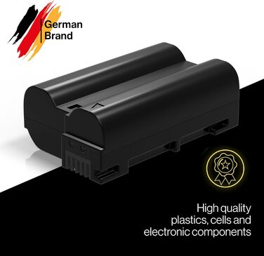Акумулятор PATONA 2x Protect EN-EL15c 2600mAh + USB-C PD Зарядний пристрій 1500mA для Nikon Z5 Z6 II/III Z7 II Z8 Zf D850 D7500