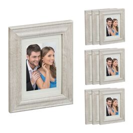 Relaxdays 10-Piece Picture Frame Set - 5x7 Inch