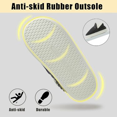 Тапочки зимові жіночі та чоловічі з пам'яттю, чорні, з м'якою підкладкою, бавовняні, антиковзні, для дому та вулиці (46/47 EU)