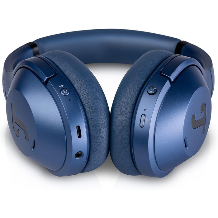Бездротові Bluetooth-навушники Teufel REAL Blue NC 3 Over-Ear з активним шумопоглинанням (ANC), Steel Blue