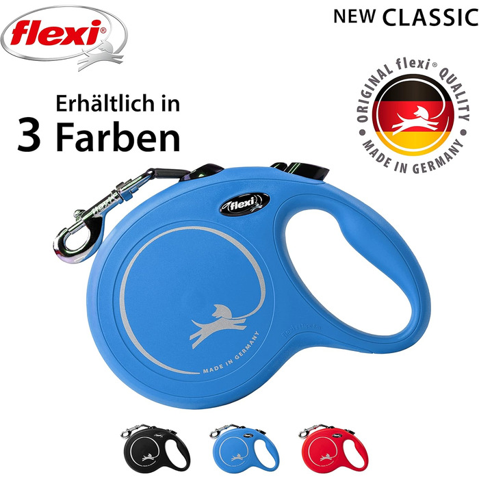 Flexi Classic M рулетка для собак до 25 кг, 5 м, червона