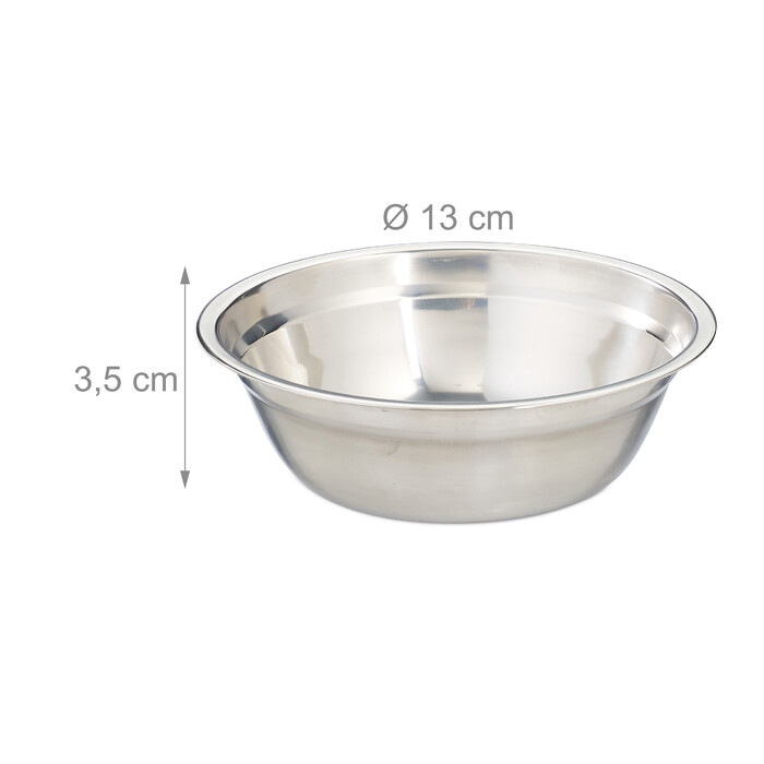 Relaxdays Cast Iron Bowls, 3-Piece Set with Handles
