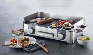 Електрогриль WMF Lono Master Grill: 50x28 см, 2 зони нагріву, нержавіюча сталь, для барбекю