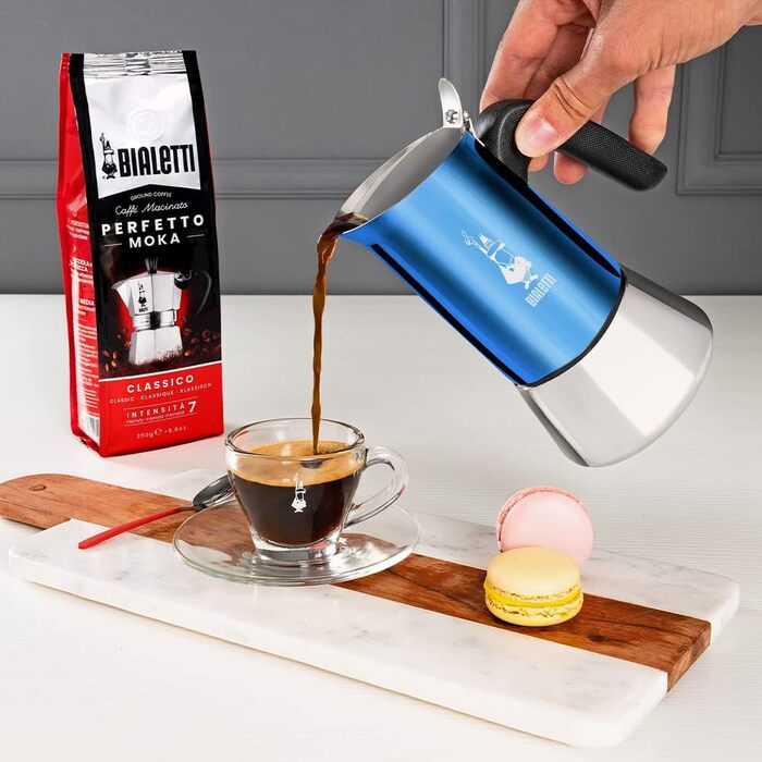 Еспресо-машина Bialetti Venus Induction - італійська якість, нержавіюча сталь, 4 чашки, срібляста