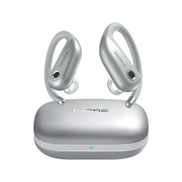 1MORE Fit S50 - Бездротові навушники-вкладки для спорту, Bluetooth 5.3, ENC, IPX7, 38 годин, з мікрофоном (Сріблясті)