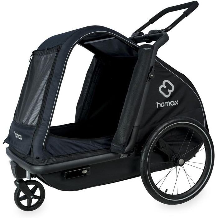 Hamax Pluto - чорний велопричіп для собак