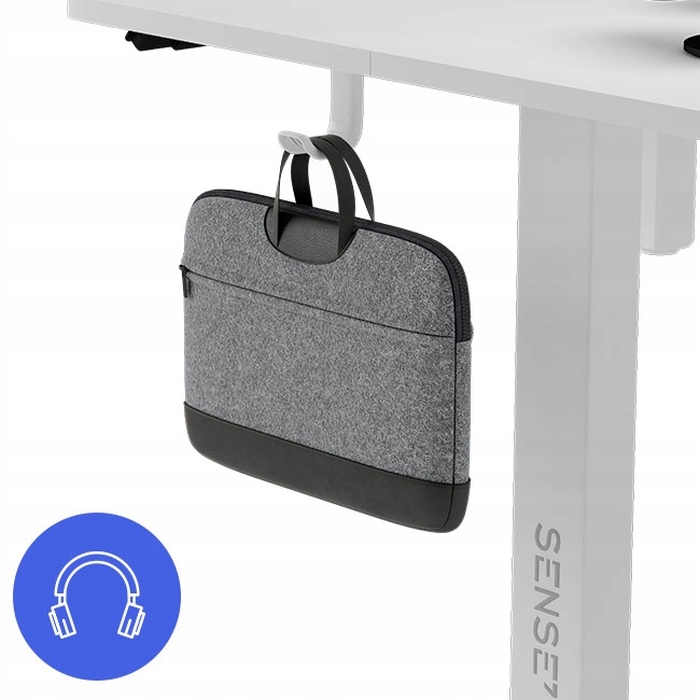 Електричний стіл для роботи Sense7 з регулюванням висоти, 120x60 см, 72-118 см, білий