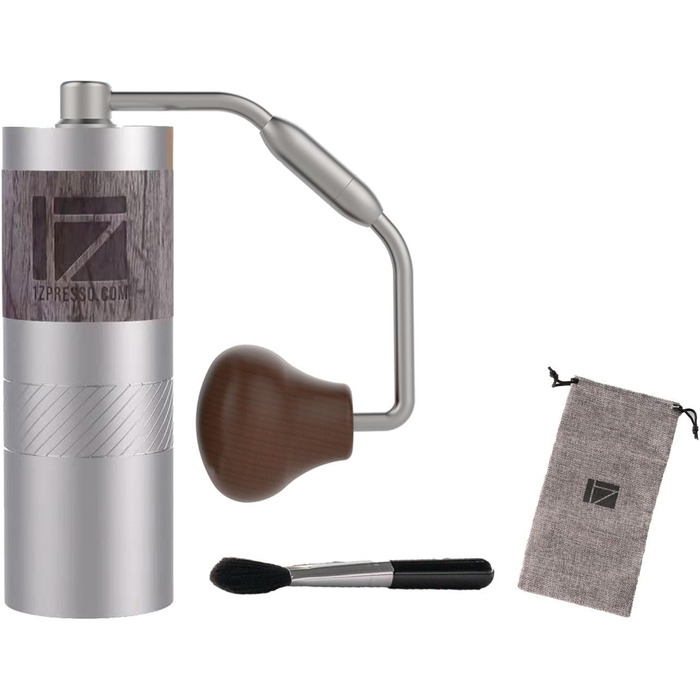 Кавомолка ручна 1Zpresso Q Heptagonal, компактна, для подорожей, з нержавіючою сталею, регулювання ступеня помолу