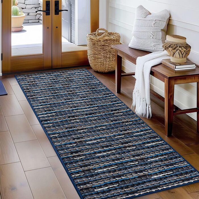 Придверний килимок 50x80 см для дому та вулиці, вологостійкий та антиковзаючий килим-грязезахист для входу, тераси та саду, що миється