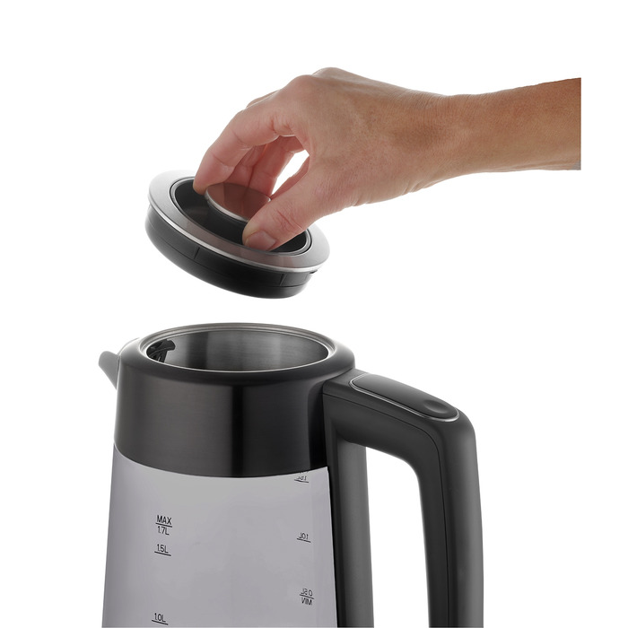 Електричний чайник Concept RK4195, 2200 Вт, 1,7 л, сріблястий/сірий