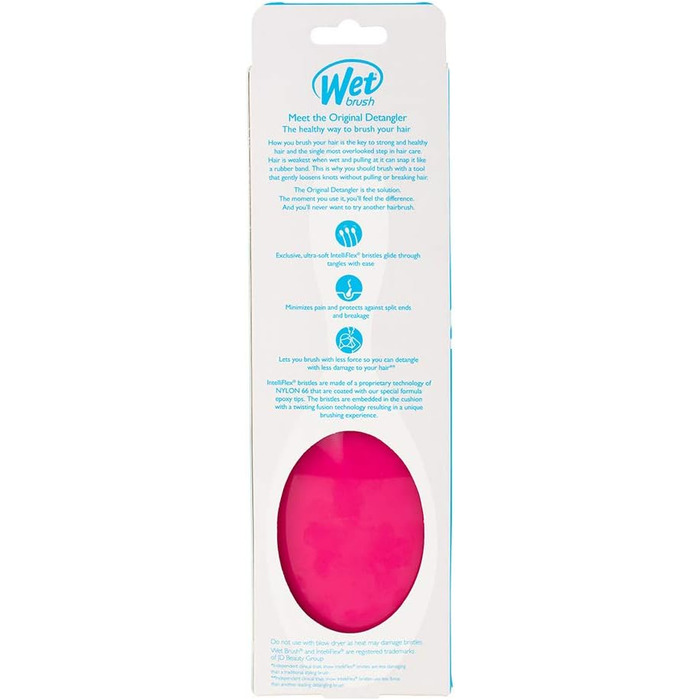 Wet Brush Original Detangler – щітка для розчісування мокрого волосся, рожева