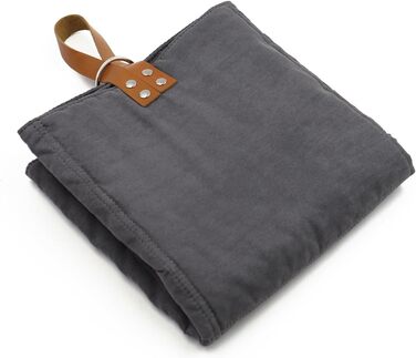 Килимок для собак Paws&Co: портативний, складаний, 75x50 см (M, сірий)