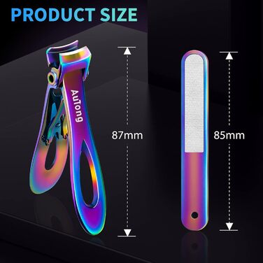 Професійний набір для стрижки нігтів для сім'ї, великий, кольоровий (радуга)