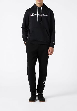Champion чоловічий світшот з капюшоном Legacy Man Big Logo, чорний (KK001)
