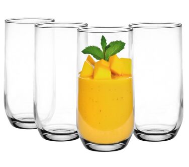 Набір склянок Glasmark KROSNO 1992 Longdrink 6 шт по 400 мл для води, коктейлів, високі склянки для напоїв, придатні для мийки в посудомийній машині