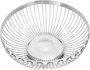 Нержавійна чаша для фруктів BFYDOAA, 22 см – сучасна корзина для фруктів, овочів, хліба та снеків