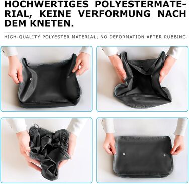 Органайзер для валізи BillyBath: Набір для подорожей (8 шт.) - Чорний