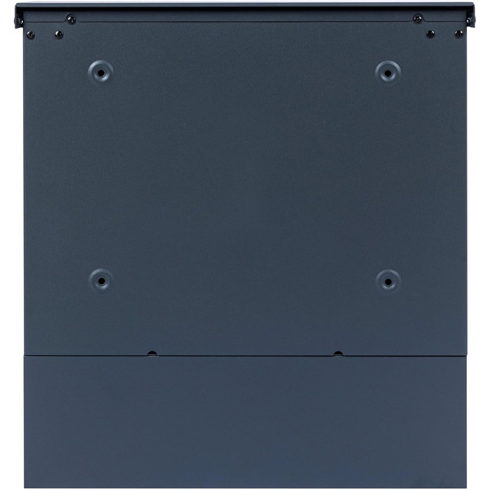 Поштова скринька Zelsius Wave з відділенням для преси, антрацит RAL 7016, з механізмом плавного закриття | Настінна або стійкова установка