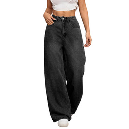 Джинси жіночі широкі Baggy Denim Y2K 90-ті Vintage Hip Hop чорні XL