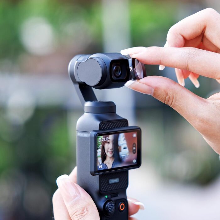 Набір магнітних фільтрів JJC для DJI Osmo Pocket 3 (6 шт): ND8, ND16, ND32, ND64, ND256 та CPL-поляризаційний фільтр для екшн-камери