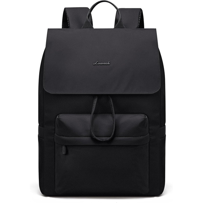 LOVEVOOK Рюкзак для жінок, 17.3 дюйми, рюкзак для школи, водонепроникний, для підлітків, легкий, з відділенням для ноутбука, для університету, школи, подорожей, роботи, чорний