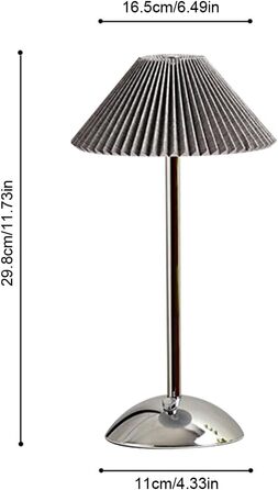 Світлодіодна настільна лампа Starnearby бездротова, з сенсорним димером, акумуляторна, 3 режими світла, вінтажний плетений металевий дизайн для спальні, офісу, тумбочки (Сірий + Срібна база)