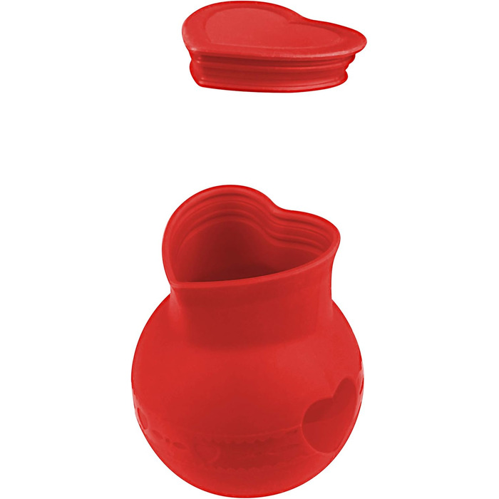 Дзьобик для збивання Dr. Oetker з нержавіючої сталі, ручка для підвішування, червоний, 1 шт.