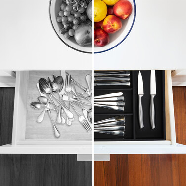 Relaxdays Cutlery Box with 5 Compartments